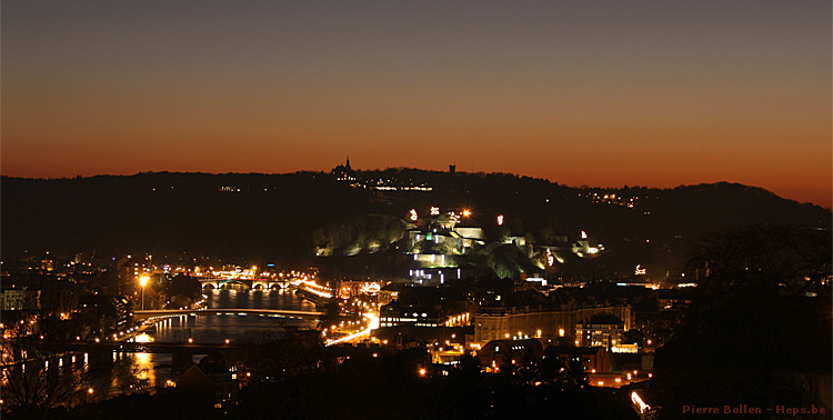 Vue de Namur et Jambes - Point de vue de Bouge